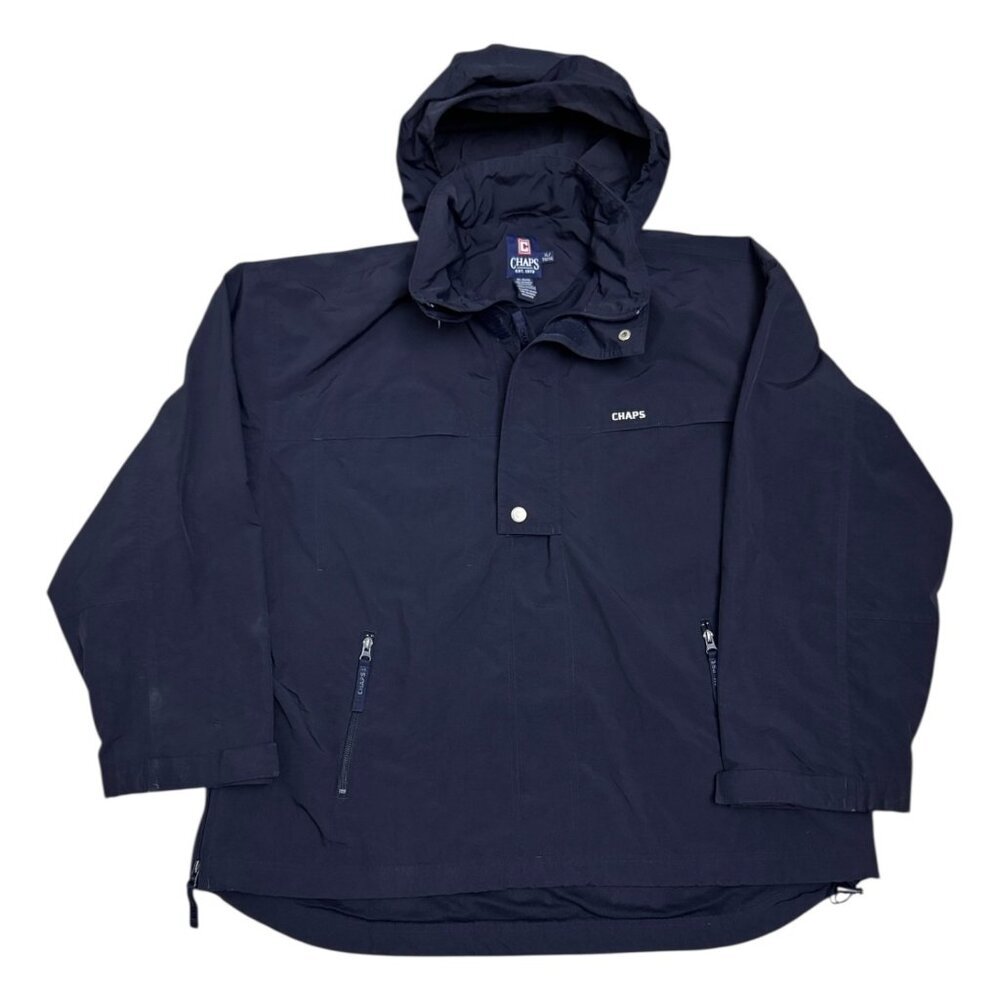CHAPS Designer Vintage Y2K Waterproof Windbreaker Jacket Mens XL